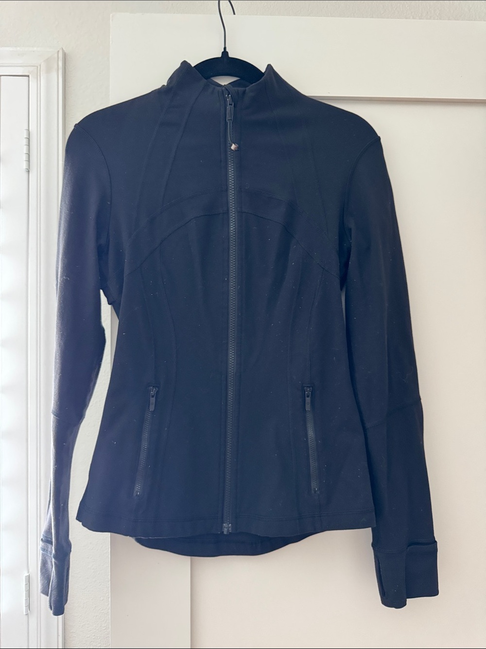 lululemon athletica Women's Black Zip-Up Bomber Jacket